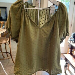 Women's Sonoma Green Short Sleeved Top - Size XXL